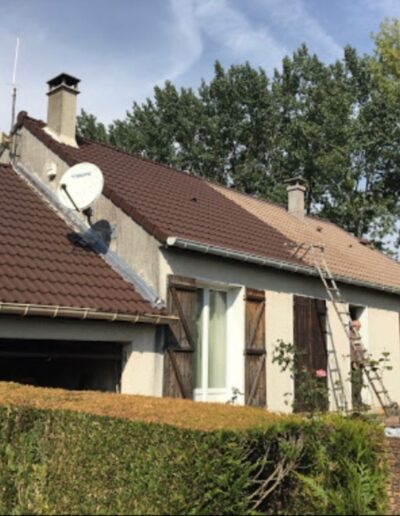 Toiture propre après nettoyage