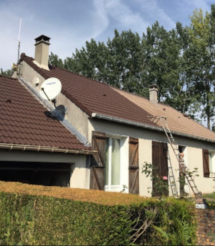 Toiture propre après nettoyage